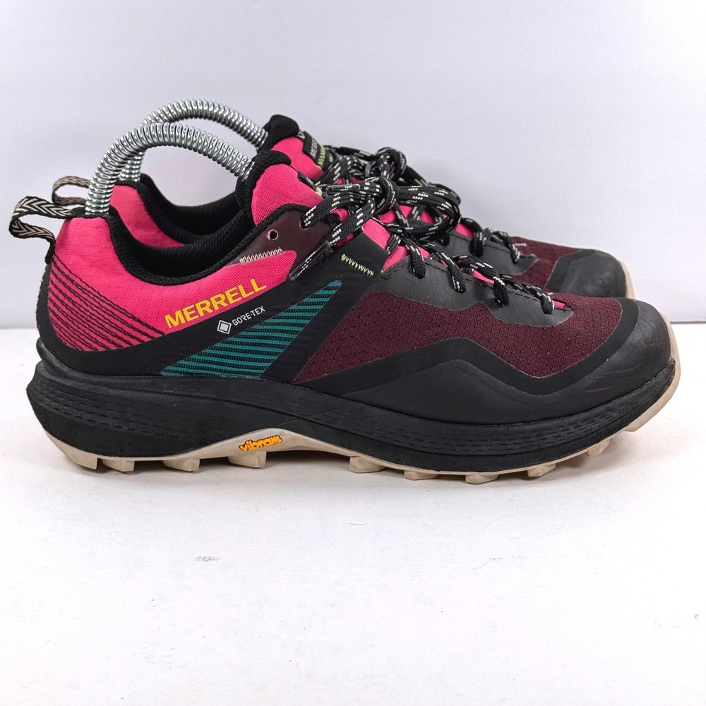 Merrell MQM 3 Gore-Tex Womens 7.5 Trail Running Shoes Burgundy Pink J135660